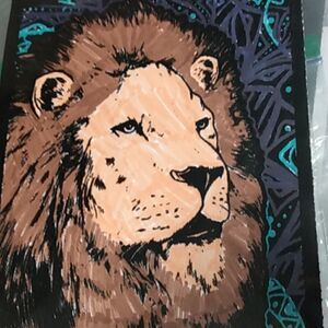 Small color of a lion